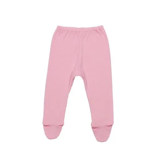 Pantalonasi cu botosei de culoare roz 100% bumbac pieptanat