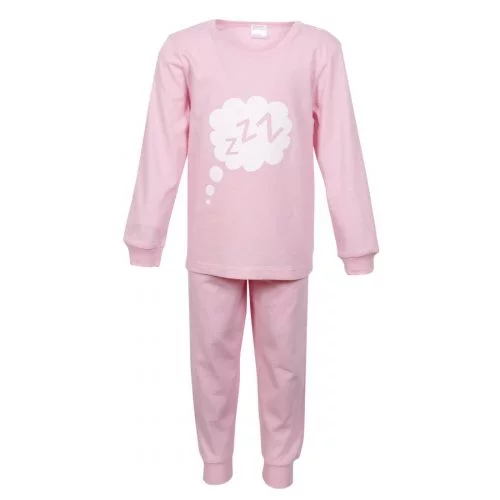 Pijama copii Maneca Lunga Sleep Cloud Roz - 100% bumbac