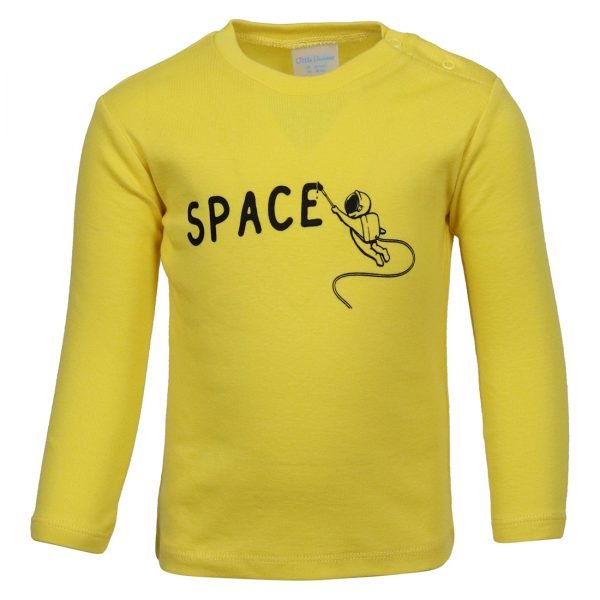 Bluza Copii cu Maneca Lunga Space Galben