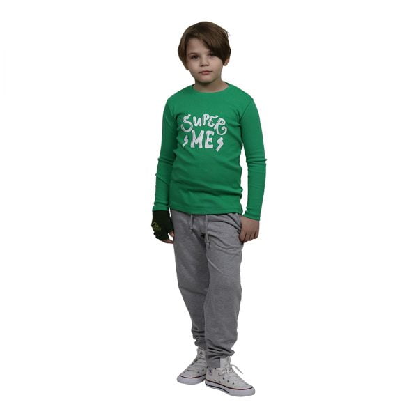 Bluza Copii cu Maneca Lunga Super Me Verde