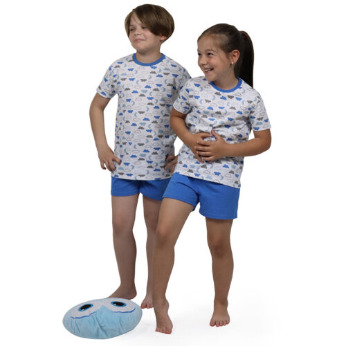 Pijama de Vara Copii Bleu  Norisori